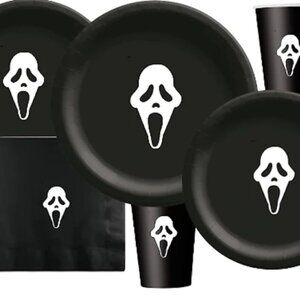 Halloween Ghost- Screamz Party Plates-Cups-napkins set of 60 piece